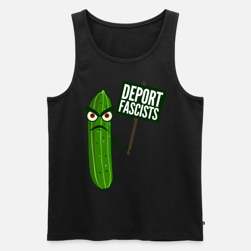 Respect Tolerance Humanity Antifascism - Männer Premium Bio Tank Top - Schwarz