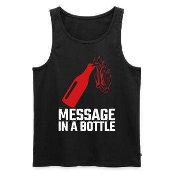 Punk Tolerance Antifascism Respect - Men's Premium Organic Tank Top - black - Front - AI Model Male 178 light (178cm)