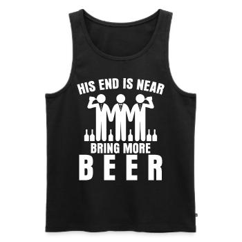 Bride Beer Groom Best Man Groomsmen - Männer Premium Bio Tank Top - Schwarz - Vorne - Michal (187cm)