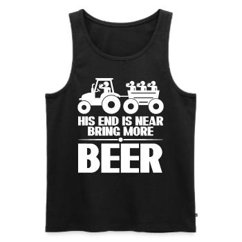 Best Man Groomsmen Bride Beer Groom - Männer Premium Bio Tank Top - Schwarz - Vorne - AI Model Male 178 light (178cm)