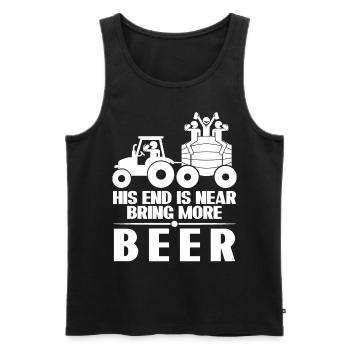 Groom Beer Best Man Groomsmen - Men's Premium Organic Tank Top - black - Front - Michal (187cm)