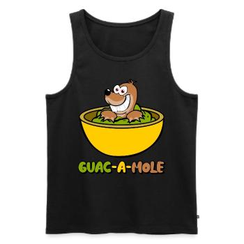 Avocado Tortilla Chips Guacamole Mexico - Männer Premium Bio Tank Top - Schwarz - Vorne - Michal (187cm)