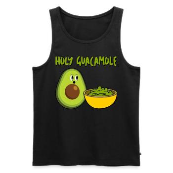 Avocado Tortilla Chips Guacamole - Men's Premium Organic Tank Top - black - Front - AI Model Male 178 light (178cm)