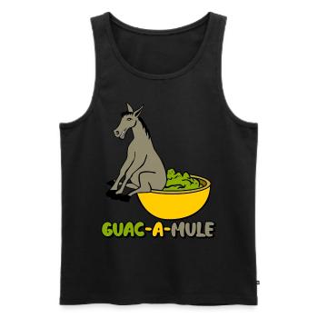 Mule Guacamole Tortilla Chips Avocado - Männer Premium Bio Tank Top - Schwarz - Vorne - AI Model Male 178 light (178cm)