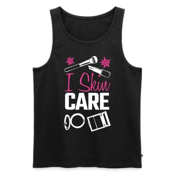 Serum Sunscreen Skin Care Face Mask - Männer Premium Bio Tank Top - Schwarz - Vorne - AI Model Male 178 light (178cm)