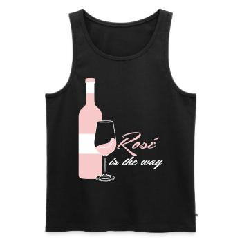 Red Wine Glasses Vino Rosé - Männer Premium Bio Tank Top - Schwarz - Vorne - Michal (187cm)