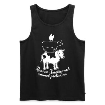 Rescue animals Animal Protection - Men's Premium Organic Tank Top - black - Front - Michal (187cm)