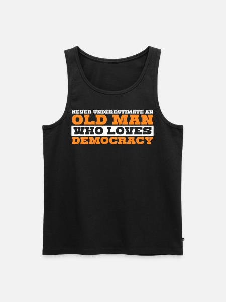 Democratic Democrat Elections Democracy - Männer Premium Bio Tank Top - Schwarz