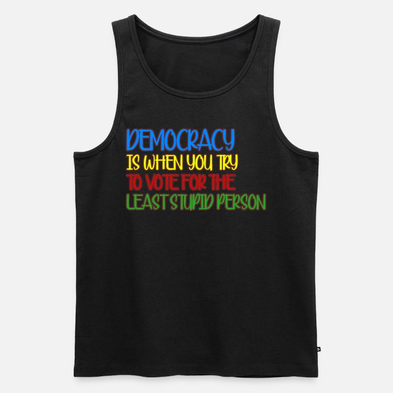 Elections Democracy Democratic - Männer Premium Bio Tank Top - Schwarz