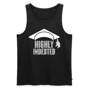 Semester Fee Students Tuition Fee - Men's Premium Organic Tank Top - black - Front - AI Model Male 178 light (178cm)