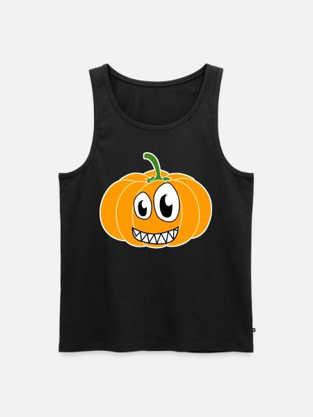 Pumpkins Crazy Pumpkin - Men's Premium Organic Tank Top - black