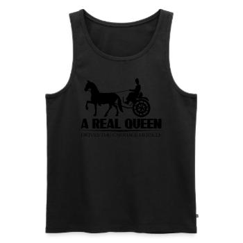 Coachmen Joke Coachman Horse Carriage - Men's Premium Organic Tank Top - black - Front - Michal (187cm)