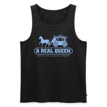 Horse Carriage Coachmen Joke Coachman - Men's Premium Organic Tank Top - black - Front - Michal (187cm)