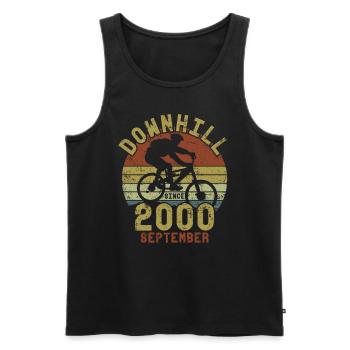 Birthday Downhill Bike Bike September 2000 - Men's Premium Organic Tank Top - black - Front - Michal (187cm)