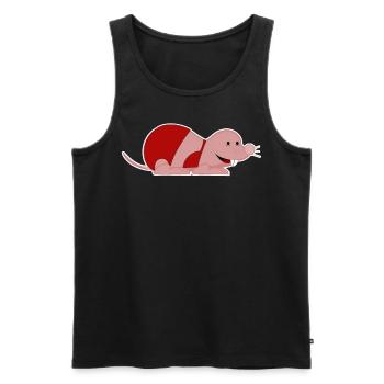 Naked Mole Rat with a Bikini - Men's Premium Organic Tank Top - black - Front - Michal (187cm)