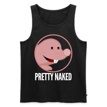 Pretty Naked Mole Rat - Männer Premium Bio Tank Top - Schwarz - Vorne - Michal (187cm)