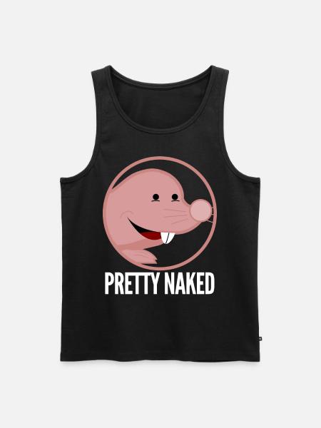 Pretty Naked Mole Rat - Men's Premium Organic Tank Top - black