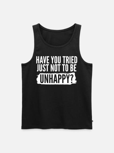 Goth Sarcasm Sarcastic Misanthrope - Men's Premium Organic Tank Top - black