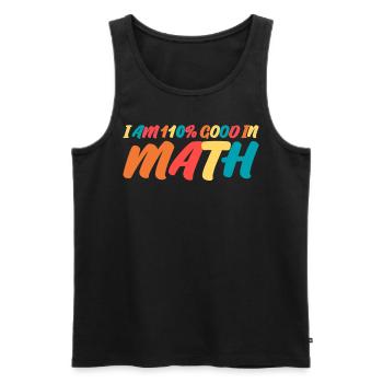 Math Teacher Maths Mathematics Physics - Männer Premium Bio Tank Top - Schwarz - Vorne - AI Model Male 178 light (178cm)