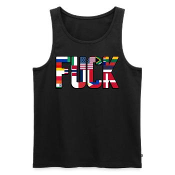 Curse Words Grumpy - Männer Premium Bio Tank Top - Schwarz - Vorne - AI Model Male 178 light (178cm)