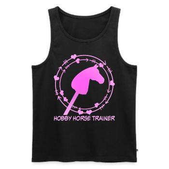 Hobby Horse Hobbyhorse Hobby Horsing - Men's Premium Organic Tank Top - black - Front - Michal (187cm)