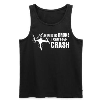 Quadricoptère Drone Crash FPV Drones - Débardeur bio Premium Homme - noir - Devant - AI Model Male 178 light (178cm)
