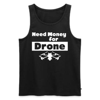 Drone FPV Drones Quadcopter - Men's Premium Organic Tank Top - black - Front - Michal (187cm)