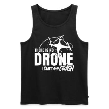 Crash de drone quadricoptère FPV Drones - Débardeur bio Premium Homme - noir - Devant - AI Model Male 178 light (178cm)