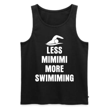 Triathlon Nageur Natation Entraînement - Débardeur bio Premium Homme - noir - Devant - Michal (187cm)