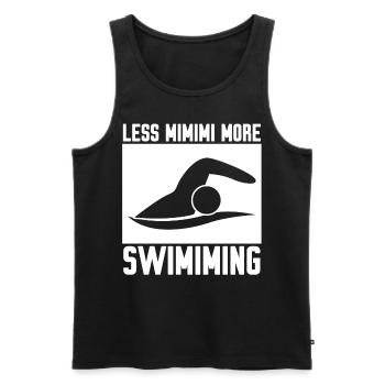 Triathlon Nageur Natation - Débardeur bio Premium Homme - noir - Devant - Michal (187cm)