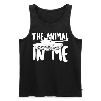 MBT Tank Driver Tank Combat Tanks - Männer Premium Bio Tank Top - Schwarz - Vorne - AI Model Male 178 light (178cm)