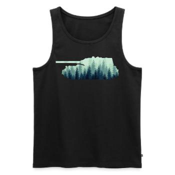 Combat Tank Tank Driver - Men's Premium Organic Tank Top - black - Front - AI Model Male 178 light (178cm)