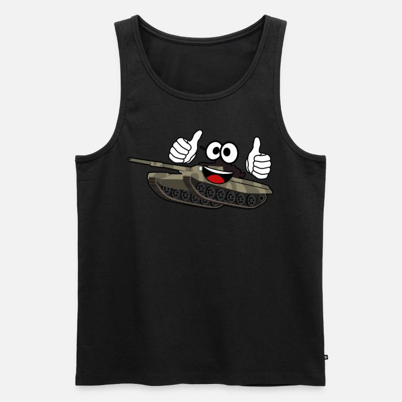 Thumbs up Tank - Männer Premium Bio Tank Top - Schwarz