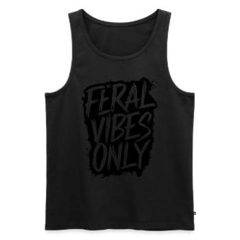 Wild Bold Wild kostenlos Abenteuer Natur Design - Männer Premium Bio Tank Top - Schwarz - Vorne - AI Model Male 178 light (178cm)