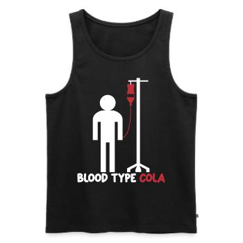 Cola Lemonade Softdrinks Softdrink - Männer Premium Bio Tank Top - Schwarz - Vorne - AI Model Male 178 light (178cm)