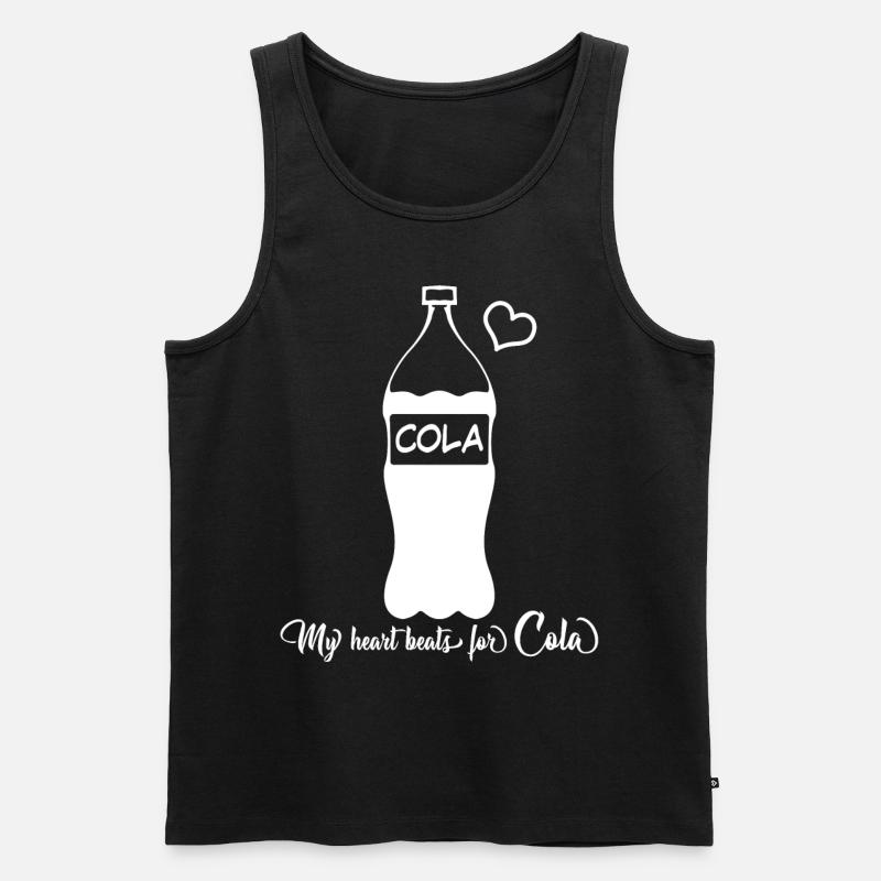 Cola Bottle Lemonade Softdrinks - Männer Premium Bio Tank Top - Schwarz