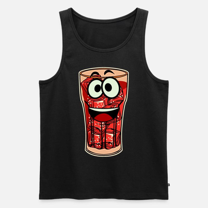 Cola Softdrinks Softdrink Lemonade - Männer Premium Bio Tank Top - Schwarz