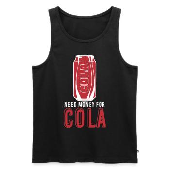 Cola Lemonade Soft Drinks - Men's Premium Organic Tank Top - black - Front - AI Model Male 178 light (178cm)