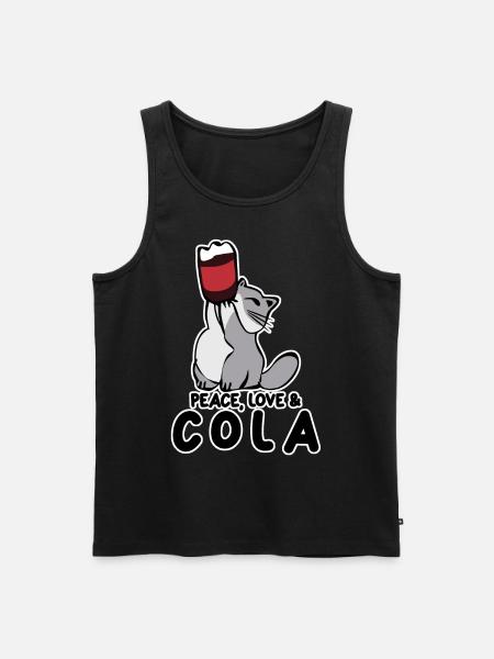 Cola Cat Lemonade Soft Drinks - Men's Premium Organic Tank Top - black