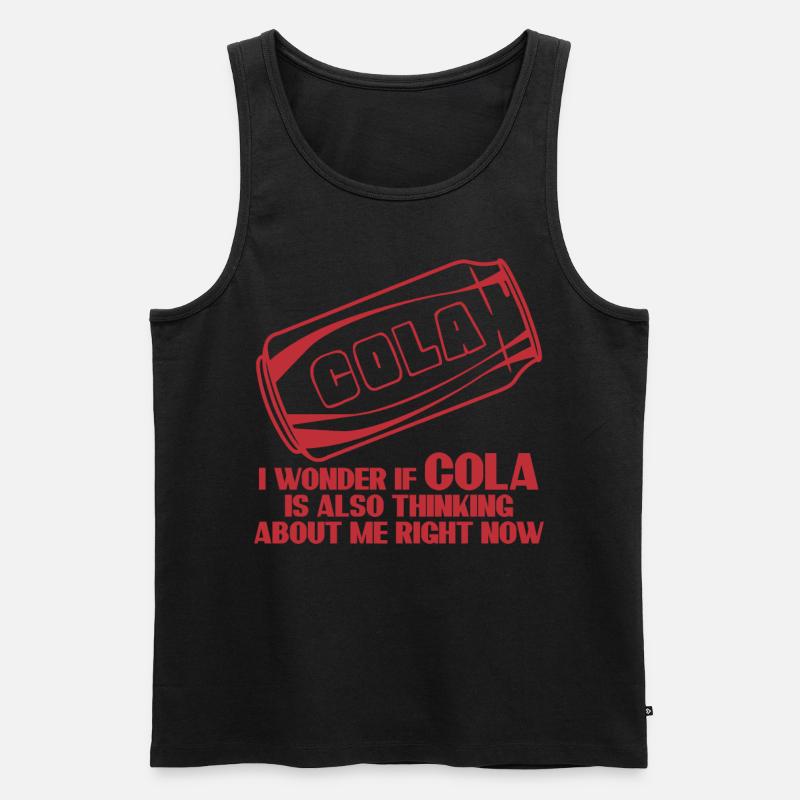 Cola Lemonade - Männer Premium Bio Tank Top - Schwarz