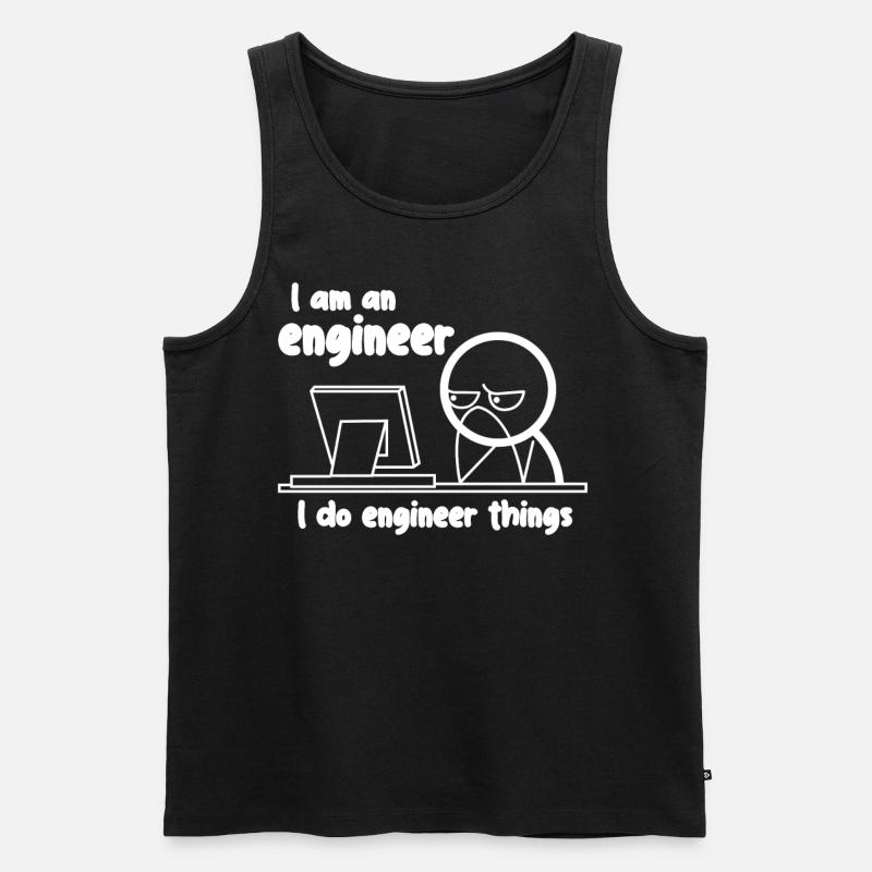 Engineer Engineering Engineers - Men's Premium Organic Tank Top - black