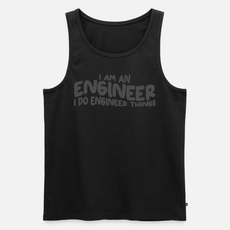 Engineers Engineer Engineering - Men's Premium Organic Tank Top - black