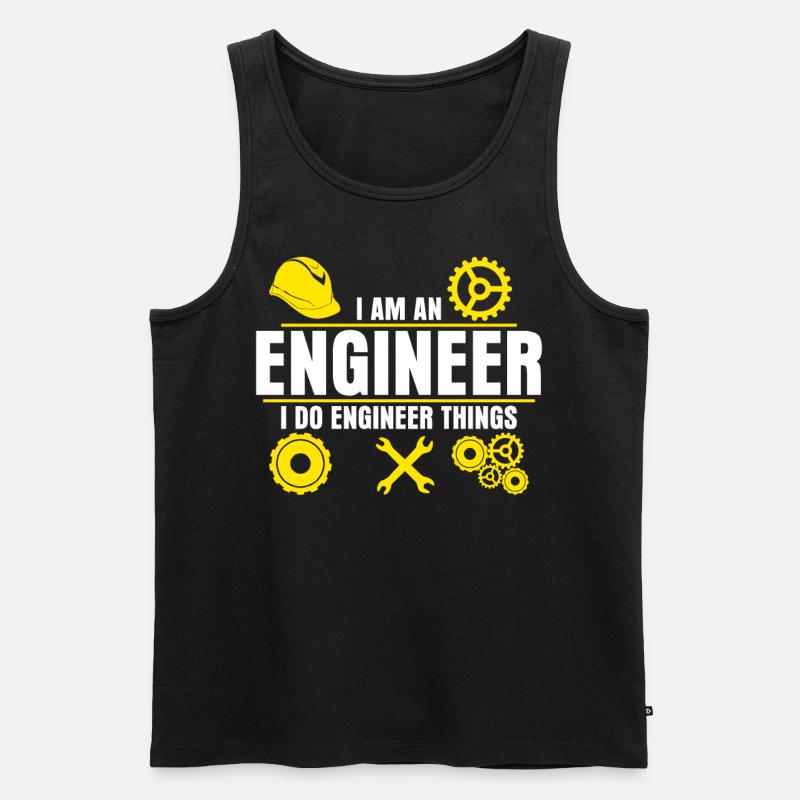 Engineer Engineers Engineering - Men's Premium Organic Tank Top - black