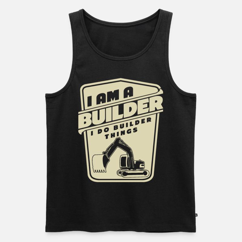 Roadbuilder Roadmaker Road Keeper - Männer Premium Bio Tank Top - Schwarz
