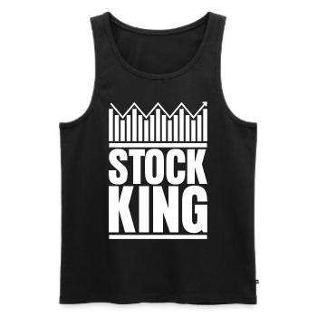Trader Stocks Stock exchange Capitalism - Männer Premium Bio Tank Top - Schwarz - Vorne - Michal (187cm)
