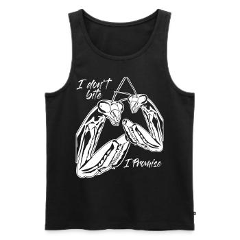 Praying Mantis Insect - Männer Premium Bio Tank Top - Schwarz - Vorne - AI Model Male 178 light (178cm)