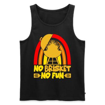 Barbecue Brisket Meat Steak BBQ Cook - Men's Premium Organic Tank Top - black - Front - Michal (187cm)