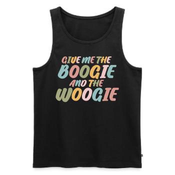 Boogie Woogie Danseur rétro Danse swing - Débardeur bio Premium Homme - noir - Devant - AI Model Male 178 light (178cm)