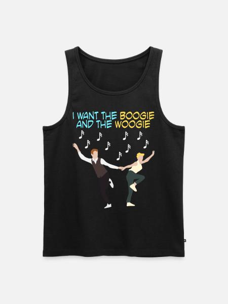 Boogie Woogie Swing Music Dancing - Men's Premium Organic Tank Top - black