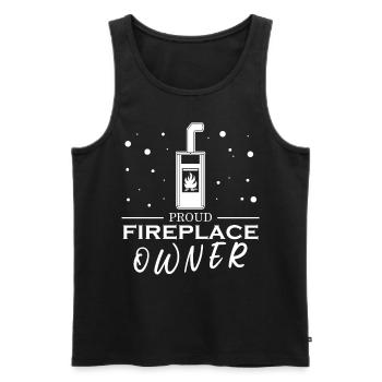 Oven Fireplace - Männer Premium Bio Tank Top - Schwarz - Vorne - Michal (187cm)